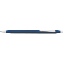 Cross Classic Century Ballpoint Pen - Translucent Blue Lacquer Chrome Trim